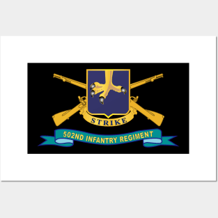 502nd Infantry Regiment - DUI w Br - Ribbon X 300 Posters and Art